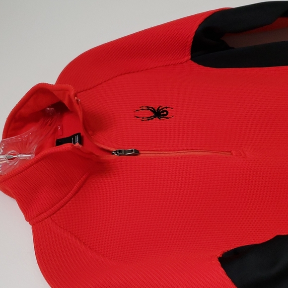 Spyder Core sweater red half-zip - Picture 3 of 16